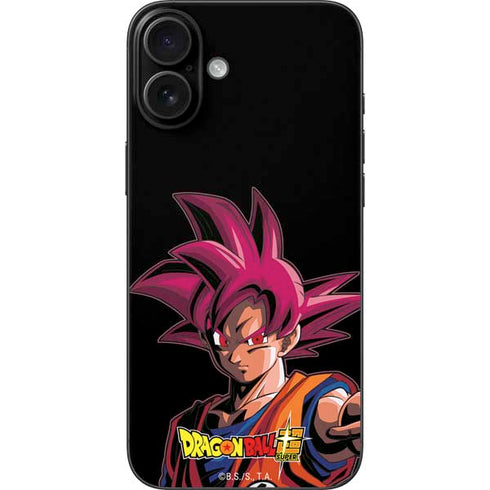 Dragon Ball Super Goku Portrait Super Sayan 4 iPhone 16 Plus Skin